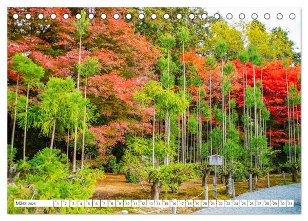 Produktbild: Herbst in Japan (Tischkalender 2026 DIN A5 quer), CALVENDO Monatskalender