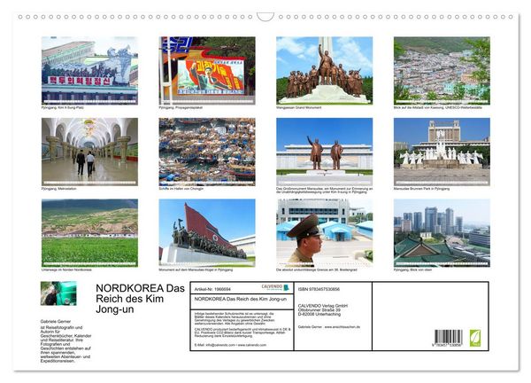 Produktbild: NORDKOREA Das Reich des Kim Jong-un (Wandkalender 2026 DIN A2 quer), CALVENDO Monatskalender