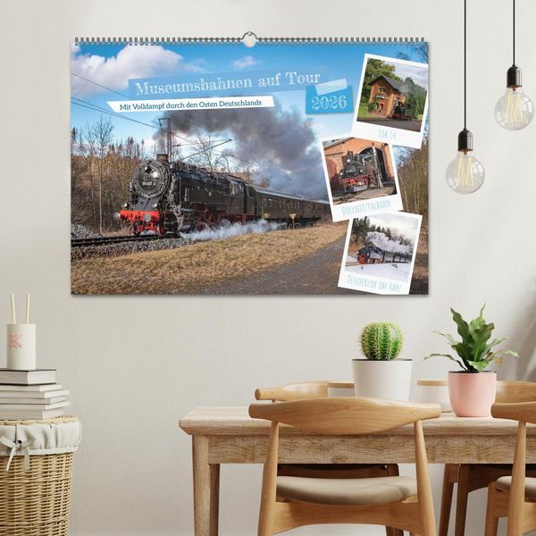 Produktbild: Museumsbahnen auf Tour (Wandkalender 2026 DIN A2 quer), CALVENDO Monatskalender