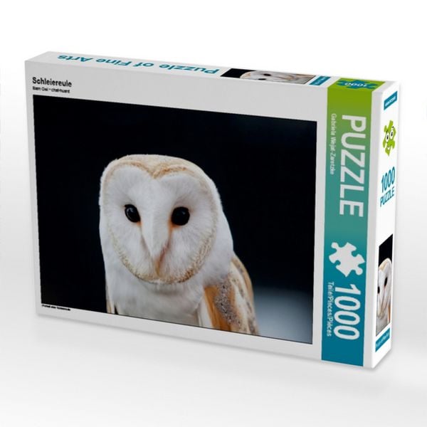 Produktbild: CALVENDO Puzzle Schleiereule 1000 Teile Puzzle quer | 1000 Teile Lege-Gr&ouml;&szlig;e 64 &times; 48 cm Foto-Puzzle f&uuml;r gl&uuml;ckliche Stunden