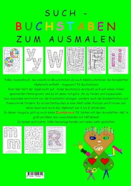 Produktbild: Such-Buchstaben zum Ausmalen