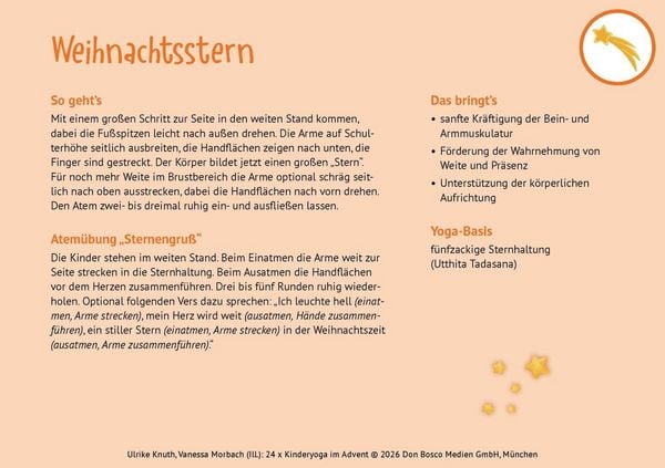 Produktbild: 24 x Kinderyoga im Advent. Bildkarten mit weihnachtlichen &Uuml;bungen und Praxisimpulsen