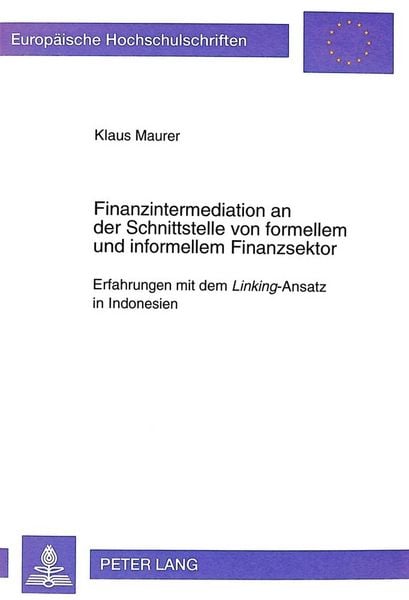Produktbild: Finanzintermediation an der Schnittstelle von formellem und informellem Finanzsektor