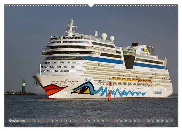 Produktbild: Kreuzfahrt Warnem&uuml;nde (Wandkalender 2026 DIN A2 quer), CALVENDO Monatskalender