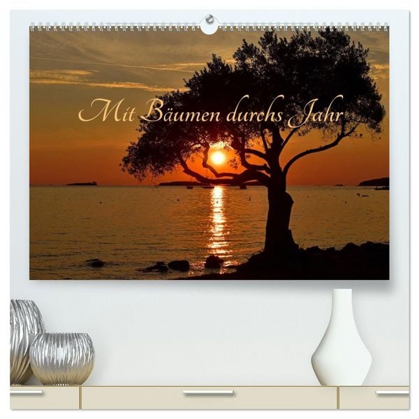 Mit Bäumen durchs Jahr (hochwertiger Premium Wandkalender 2026 DIN A2 quer), Kunstdruck in Hochglanz