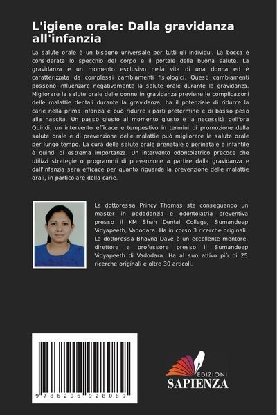Produktbild: L'igiene orale: Dalla gravidanza all'infanzia