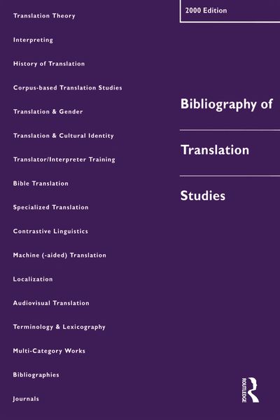 Produktbild: Bibliography of Translation Studies: 2000