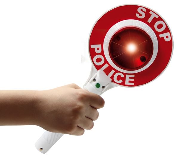 Produktbild: Polizeikelle mit Licht