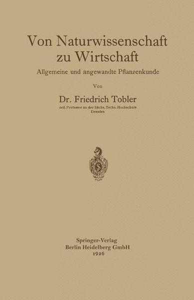 Produktbild: Von Naturwissenschaft zu Wirtschaft