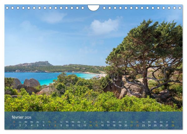Produktbild: Sardaigne - L'&acirc;me sauvage de la M&eacute;diterran&eacute;e (Calendrier mural 2026 DIN A4 vertical), CALVENDO calendrier mensuel
