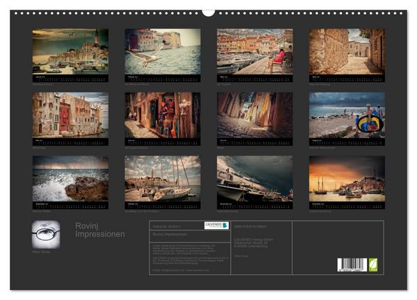 Produktbild: Rovinj Impressionen (Wandkalender 2026 DIN A2 quer), CALVENDO Monatskalender