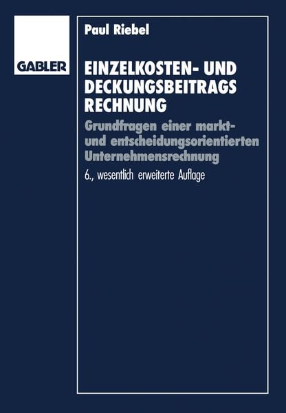 Produktbild: Einzelkosten- und Deckungsbeitragsrechnung