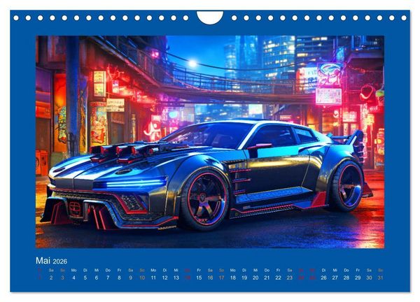 Produktbild: Zukunftsvisionen auf R&auml;dern - Dystopische Fahrzeuge (Wandkalender 2026 DIN A4 quer), CALVENDO Monatskalender