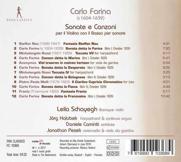 Produktbild: Farina: Violin Sonatas