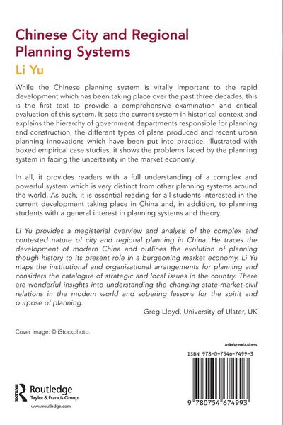 Produktbild: Chinese City and Regional Planning Systems