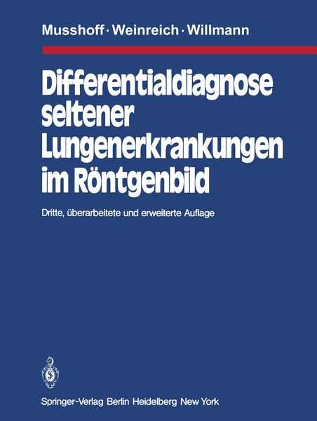 Produktbild: Differentialdiagnose seltener Lungenerkrankungen im R&ouml;ntgenbild