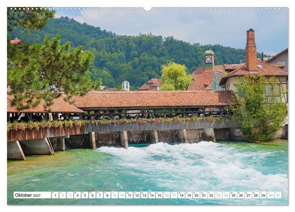 Produktbild: Faszination Berner Oberland - Thuner- und Brienzersee (Wandkalender 2027 DIN A2 quer), CALVENDO Monatskalender
