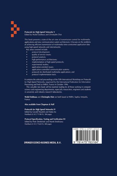 Produktbild: Protocols for High-Speed Networks V