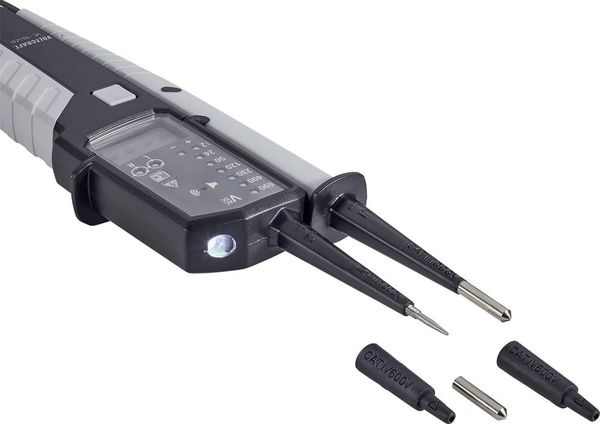 Produktbild: VOLTCRAFT VC-55 LCD Zweipoliger Spannungspr&uuml;fer CAT III 1000 V, CAT IV 600 V Akustik, LCD, LED