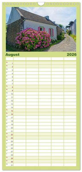Produktbild: Familienplaner 2026 - Belle Ile en Mer - Ein bretonisches Paradies mit 5 Spalten (Wandkalender, 21 x 45 cm) CALVENDO