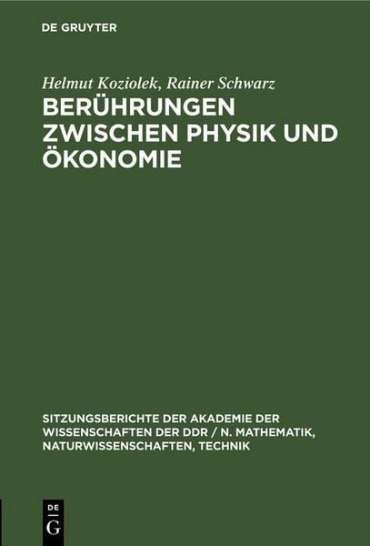 Produktbild: Ber&uuml;hrungen zwischen Physik und &Ouml;konomie