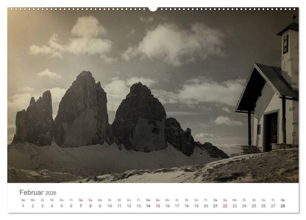 Produktbild: Drei Zinnen - S&uuml;dtirols Wahrzeichen (Wandkalender 2026 DIN A2 quer), CALVENDO Monatskalender