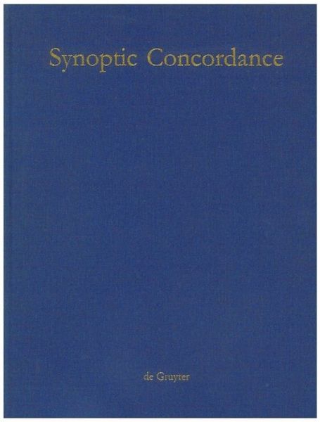 Produktbild: Paul Hoffmann; Thomas Hieke; Ulrich Bauer: Synoptic Concordance / Synoptic Concordance