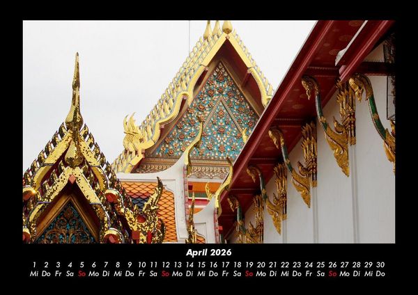 Produktbild: Tempel 2026 Fotokalender DIN A3