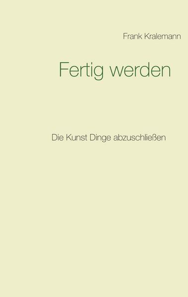 Produktbild: Fertig werden