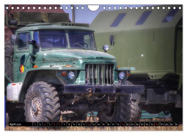 Produktbild: alte K&auml;mpfer- Milit&auml;rfahrzeuge des Ostblocks (Wandkalender 2026 DIN A4 quer), CALVENDO Monatskalender