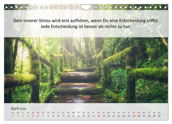 Produktbild: Motivationsspr&uuml;che Erfolgsweg (Wandkalender 2026 DIN A4 quer), CALVENDO Monatskalender