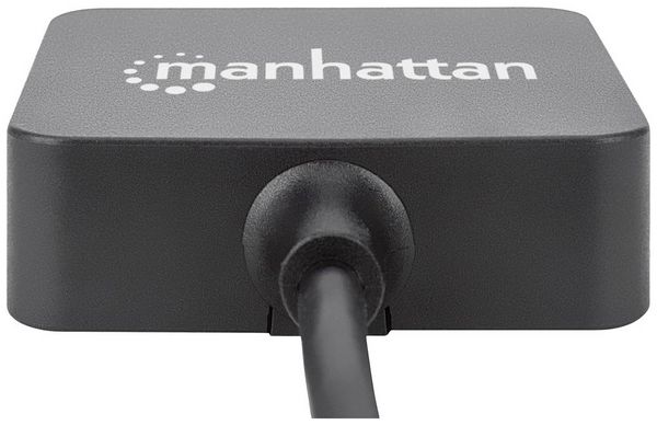 Produktbild: Manhattan 162296 USB-Hub 4 Port USB-A USB 3.0 5 GBit/s Schwarz
