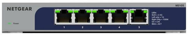 Produktbild: NETGEAR MS105-100EUS MS105 Netzwerk Switch RJ45 5 Port 2.5 GBit/s