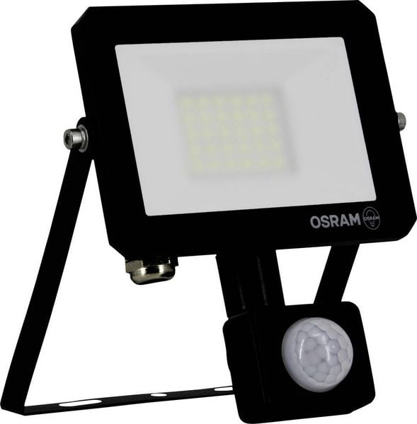 Produktbild: OSRAM HOMELIGHTING FLOODLIGHT LUX SENSOR 20W 840 BLACK 4099854489587 LED-Flutlichtstrahler 20.00 W Leuchtfarben: Kaltwei&szlig;
