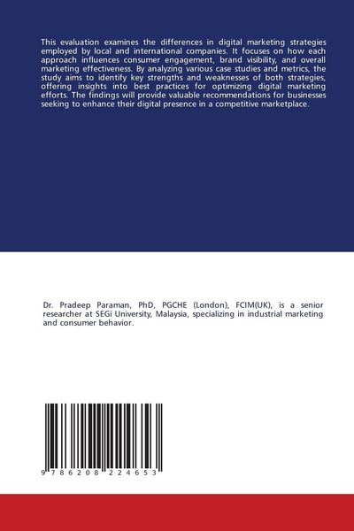 Produktbild: Evaluation Of The Comparison Between Digital Marketing Strategies