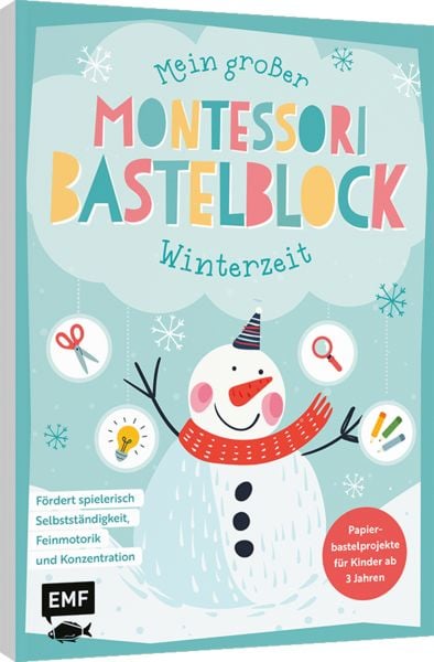 Produktbild: Mein gro&szlig;er Montessori-Bastelblock &ndash; Winterzeit