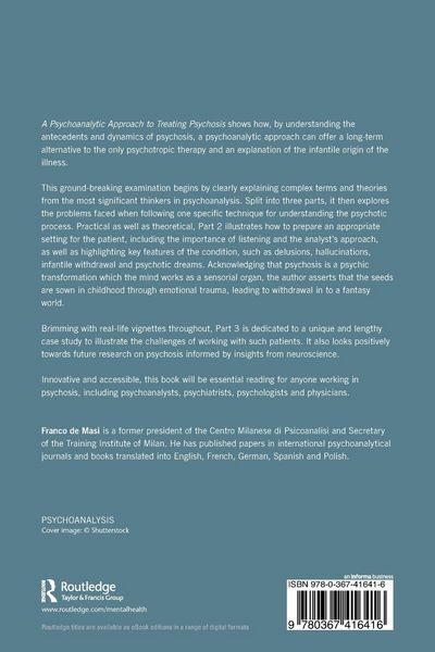 Produktbild: A Psychoanalytic Approach to Treating Psychosis