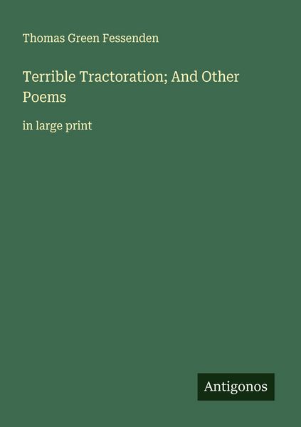Produktbild: Terrible Tractoration; And Other Poems
