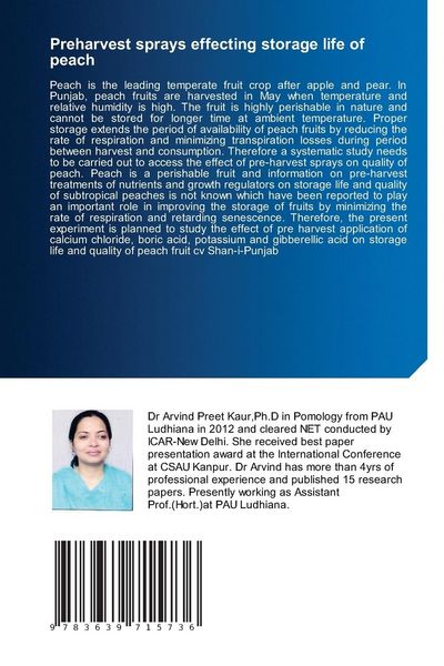 Produktbild: Preharvest sprays effecting storage life of peach