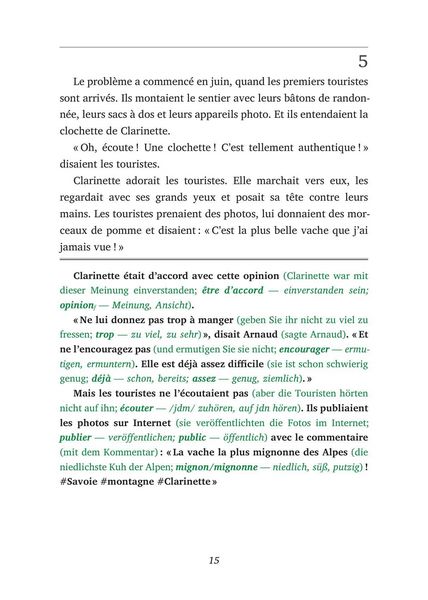 Produktbild: La Vache de la Montagne - Franz&ouml;sisch lernen mit lustigen Kurzgeschichten A1-A2 (+ Audio-Online)