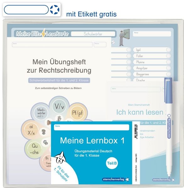 Produktbild: Meine Lernbox 1 - Teil B - Deutsch - Fit f&uuml;r das 1. Schuljahr