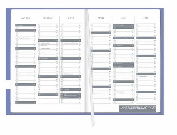 Produktbild: times&more Flieder Kalenderbuch 2027
