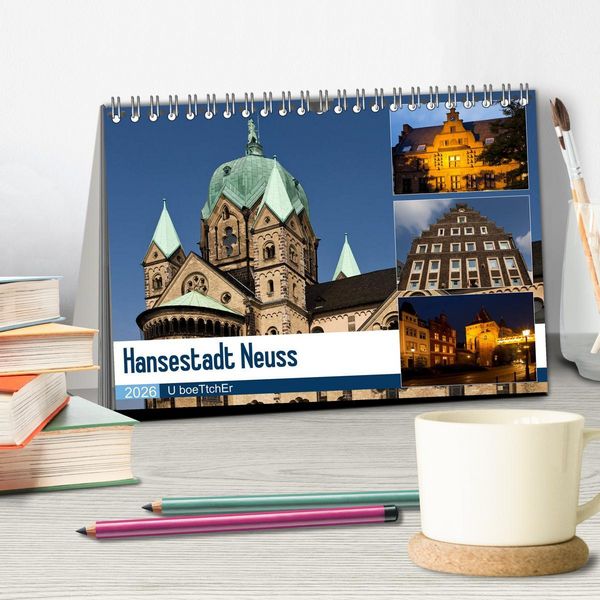 Produktbild: Hansestadt Neuss (Tischkalender 2026 DIN A5 quer), CALVENDO Monatskalender