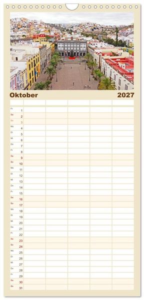 Produktbild: Familienplaner 2027 - Bet&ouml;rendes Gran Canaria mit 5 Spalten (Wandkalender, 21 x 45 cm) CALVENDO