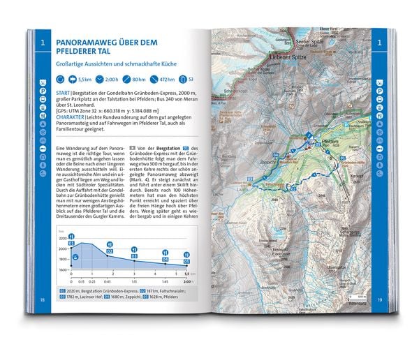 Produktbild: KOMPASS Wanderf&uuml;hrer Meran und Umgebung, Passeiertal, Texelgruppe, Ultental, 60 Touren mit Extra-Tourenkarte