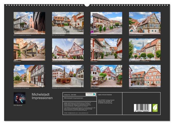 Produktbild: Michelstadt Impressionen (hochwertiger Premium Wandkalender 2026 DIN A2 quer), Kunstdruck in Hochglanz