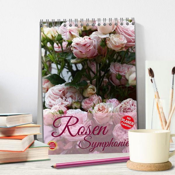 Produktbild: Rosen Symphonie (Tischkalender 2026 DIN A5 hoch), CALVENDO Monatskalender