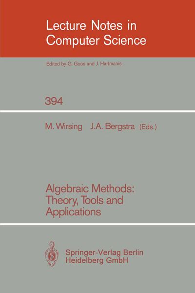 Produktbild: Algebraic Methods: Theory, Tools and Applications