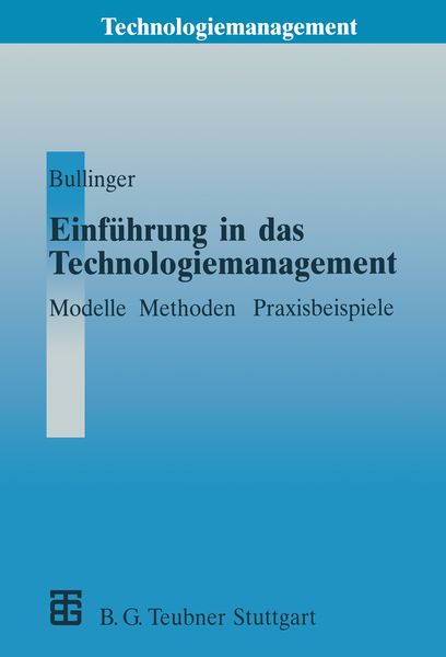 Produktbild: Einf&uuml;hrung in das Technologiemanagement