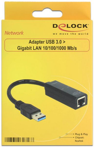 Produktbild: Delock 62616 Netzwerkadapter 1000MBit/s USB, RJ45